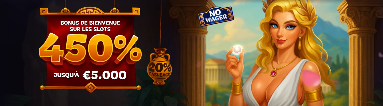 Bonus de bienvenue et offres promotionnelles sur Aphrodite Casino